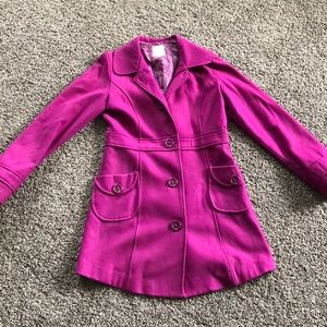 Tulle Fuchsia Wool Jacket